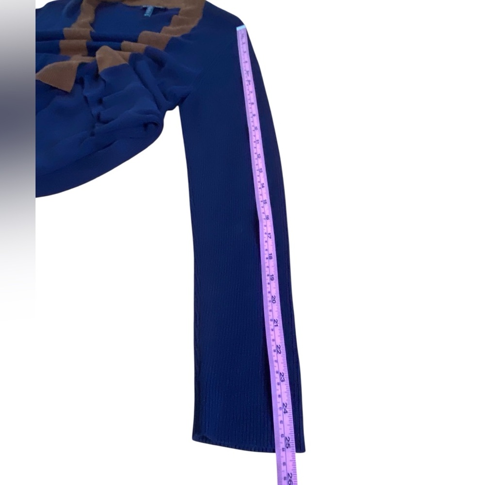 Eileen Fisher long jersey knit open cardigan in midnight navy Women’s size S - Picture 6 of 9